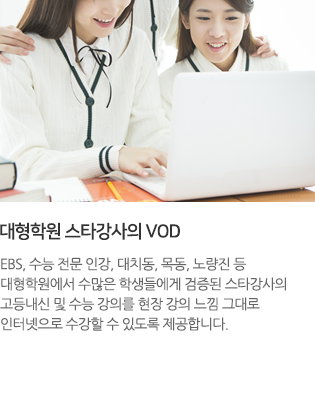 대형학원 스타강사의 VOD