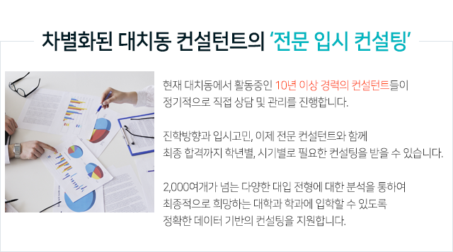 10년 이상의 대치동 컨설턴트